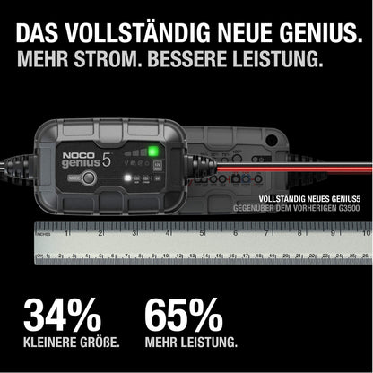 NOCO GENIUS5 Intelligentes Batterieladegerät – 5A 6V/12V