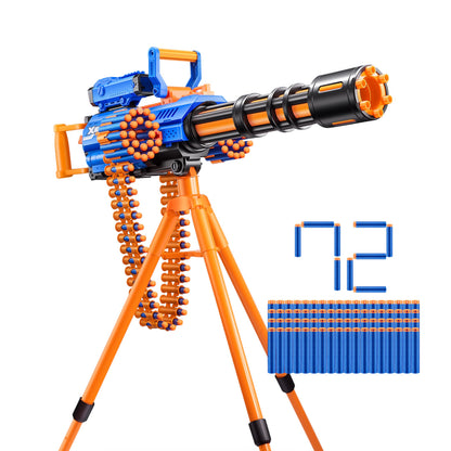 Zuru XSHOT Insanity Motorisierter Gatling Blaster mit Stativständer inklusive 72 Darts
