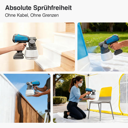 Tilswall Shark700 Akku Farbsprühsystem mit 1300 ml Farbbehälter