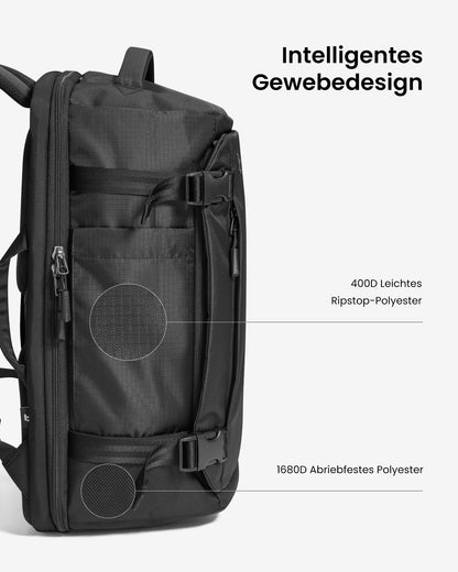 tomtoc Navigator T66 Reiserucksack 40L mit Laptopfach für 17,3 Zoll