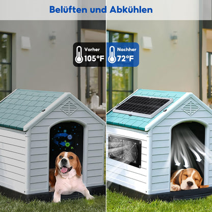 SUNYIMA Solar Ventilator 15W, wasserdichter Dual-Abluftventilator IP65