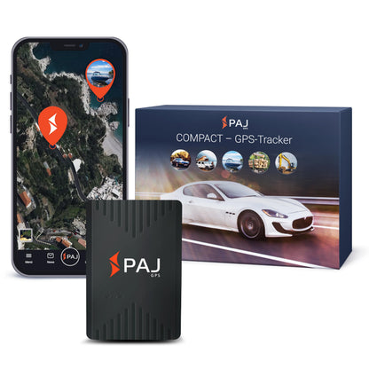 PAJ GPS Compact Finder 4G GPS-Tracker für Auto, Motorrad und LKW – kompakt, mit integriertem Magneten