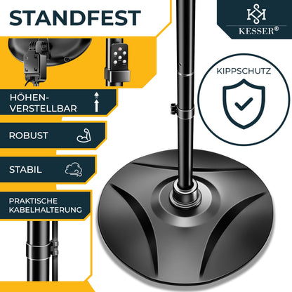 KESSER Infrarot Heizstrahler Outdoor/Indoor 2000W Schwarz