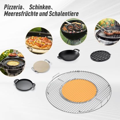 MGiessca 8835 Grillrost rund 54,6 cm für Weber 57 cm Holzkohlegrills