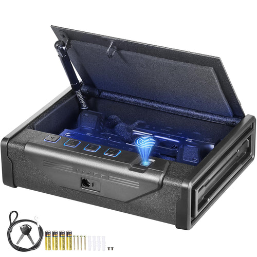 VEVOR Pistolentresor Fingerabdruck für 2 Pistolen tragbar