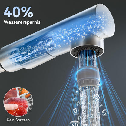 CECIPA Küchenarmatur Ausziehbar - Edelstahl Hochdruck