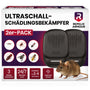 REPELIX ARMOUR Ultraschall-Schädlingsbekämpfer 2er-Pack PR-025, schwarz, für die Steckdose