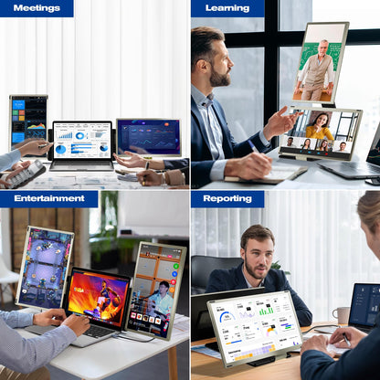 KEFEYA Triple Portable Monitor Laptop Erweiterung – 15.6" FHD