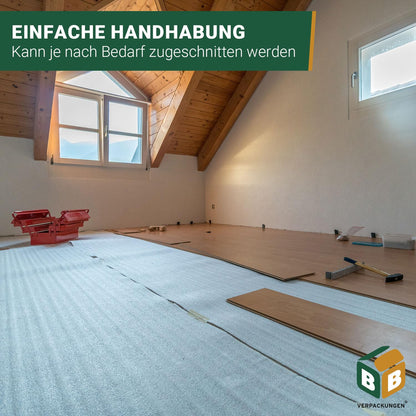 BB-Verpackungen Trittschalldämmung 5 mm, 50 m² Rolle (1,0 x 50 m)