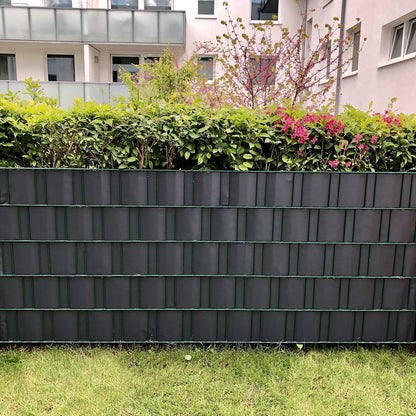 interGo Sichtschutzstreifen PVC für Doppelstabmatten, 50 m x 19 cm