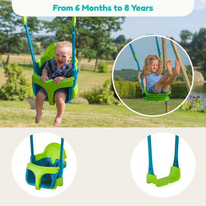 TP Toys Schaukelsitz Quadpod Grün – Babyschaukel ab 6 Monaten