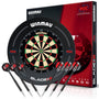 WINMAU Triple Core Dartscheibe Steeldart Set mit PDC Surround, runde Sisal-Dartscheibe mit Schutzring