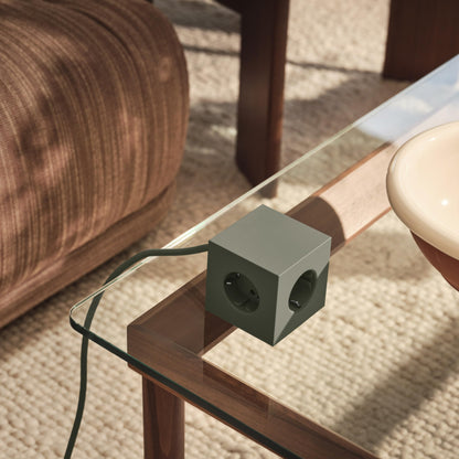 Avolt Würfel Steckdosenleiste - Oak Green USB-C 1.8m