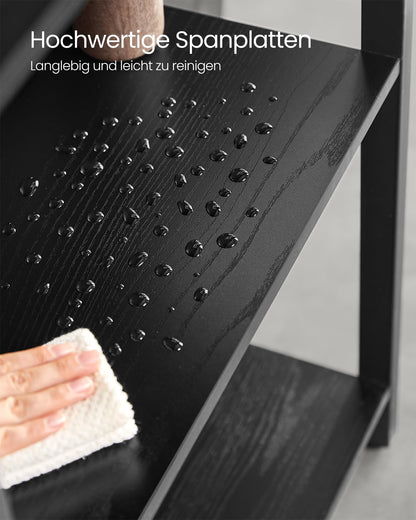 VASAGLE Bücherregal LLS107B56 – Industrie-Design, Ebenholzschwarz