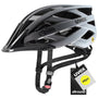 uvex i-vo cc MIPS Allround-Helm, Black-Cloud matt, 56-60 cm mit Polycarbonat-Aussenschale und Höhenverstellung