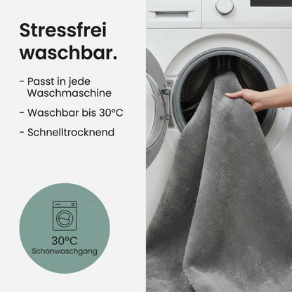 the carpet Relax Kurzflor Teppich Felloptik Anthrazit 200 x 280 cm