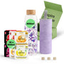 waterdrop Trinkflasche Glas 600 ml Starter Set mit 18 Microdrinks – aus Borosilikatglas