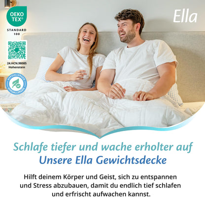 Ella Gewichtsdecke 135x200 cm 7 kg, Therapiedecke aus Baumwolle