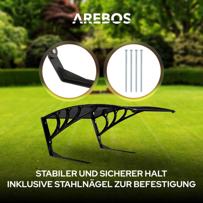 Arebos Mähroboter Garage – Carport Schwarz 102x79x46 cm