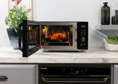 Sharp RCA271TB 5-in-1 Mikrowelle Airfry Konvektion – Schwarz