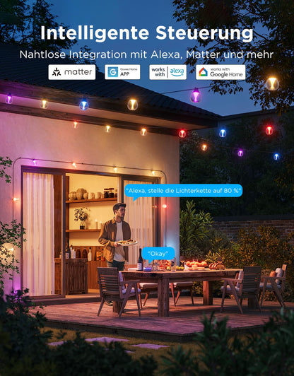 Govee RGBWIC Lichterkette Aussen 15M - Smart LED