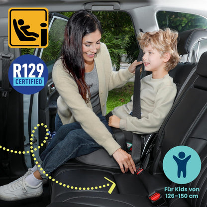 Trunki BoostApak 2-in-1 Sitzerhöhung & Rucksack, i-Size, Grau