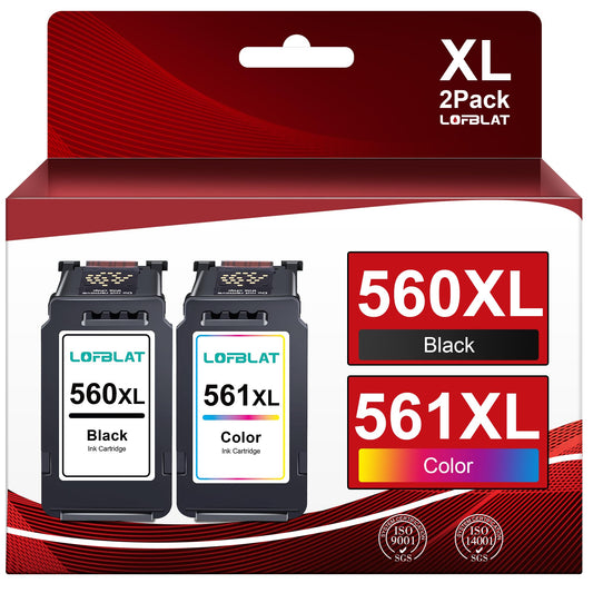 LOFBLAT PG560XL CL561XL Druckerpatronen für Canon Multipack. Schwarze & farbige Patronen zum Ersetzen & Drucken in Canon-Druckern. 