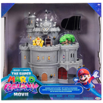 Super Mario Galaxy Bowser-Schloss-Spielset mit beweglicher Mini-Figur