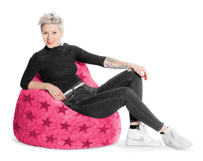 Sitting Point Sitzsack FluffyStars XL - Pink