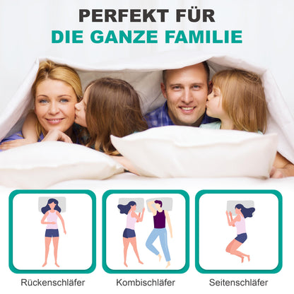 Canada Daunenkissen Plus – Medium 800g, canadische Daunen