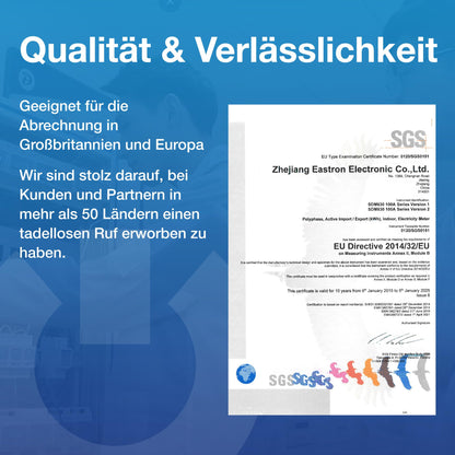 Eastron SDM630Modbus-V3 Drehstromzähler digital Hutschiene - RS485