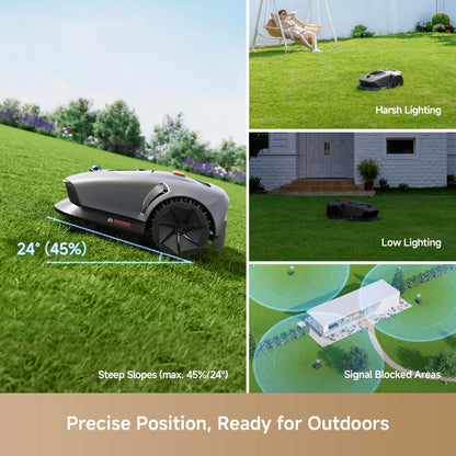 MOVA 600 Mähroboter mit 3D-LiDAR, ohne Begrenzungskabel, 600 m²