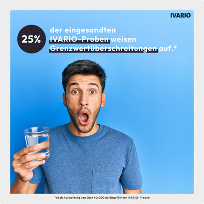 IVARIO Plus Labor-Wassertest-Set Trinkwasser - 32 Schadstoffe