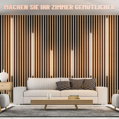 Lichaser LED Strip Akustikpaneel – 6er Set Dimmbar Warmweiss Touch Sensor