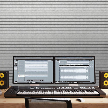 TONOR Akustikpaneele Selbstklebend 120x60cm, 4er-Pack Grau