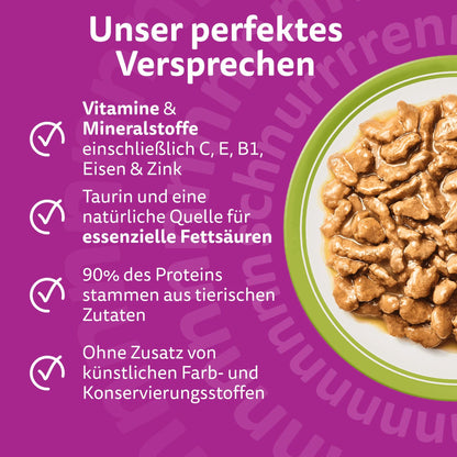 Whiskas Senior 7+ Katzennassfutter Gemischte Auswahl in Gelee 84x85g
