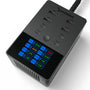 SABRENT USB Ladestation 252W 8-Port GaN PD 3.0 mit LCD-Display, Farbanzeige und acht USB-Ports