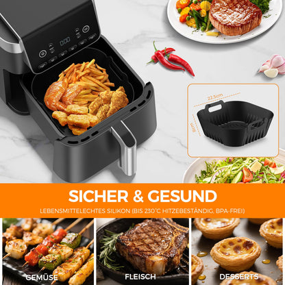 Zorenlepo Airfryer Zubehör Set 15-teilig für Philips XXL & Ninja