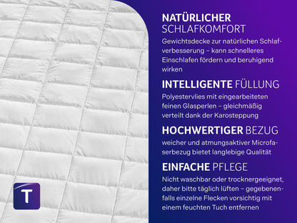 Traumnacht Entspannungsdecke Gewichtsdecke – 9kg, 155x220cm