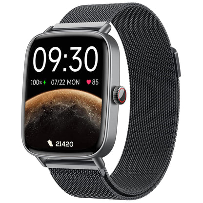 Fitpolo IDW28 Smartwatch mit Telefonfunktion und 1,85-Zoll-HD-Display, Armbanduhr für iOS und Android