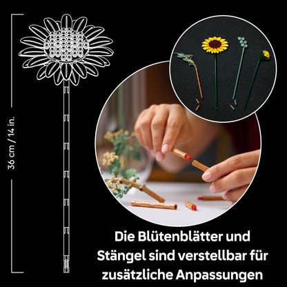 LEGO Botanicals Sonnenblumenstrauss 11502 Bauset für Erwachsene