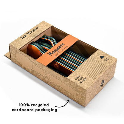 MAGWARE Magnetisches Reisebesteck 15-tlg. Bunt mit Etui