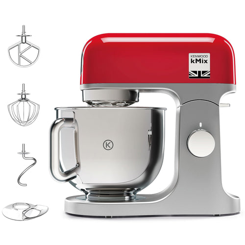 Kenwood kMix KMX750RD Küchenmaschine - 5 Liter, Rot. Rotes Standgerät, 5L Schüssel. Rührt, knetet, schlägt Teige/Cremes.