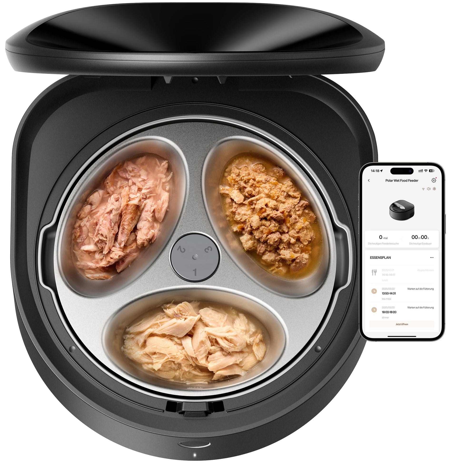 PETLIBRO Nassfutterautomat Katze - Kühlung & App-Steuerung. Ein Futterspender zur gekühlten, zeitgesteuerten Fütterung.