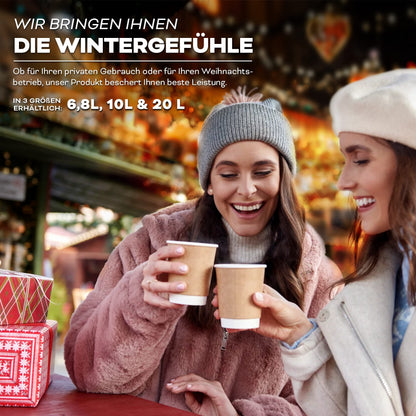 TRESKO Glühweinkocher Einkochautomat - 6.8L, 1500W Edelstahl