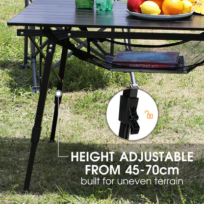 Portal Campingtisch faltbar höhenverstellbar - 90x53cm