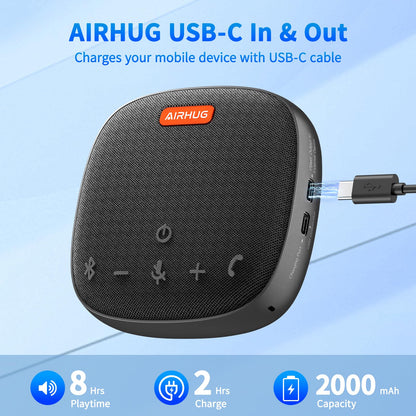 AIRHUG 01 Bluetooth Konferenzlautsprecher mit Mikrofon, USB-C