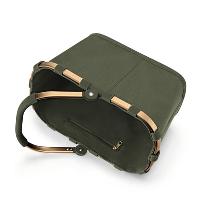 reisenthel carrybag XS Einkaufskorb frame gold forest mit Innentasche