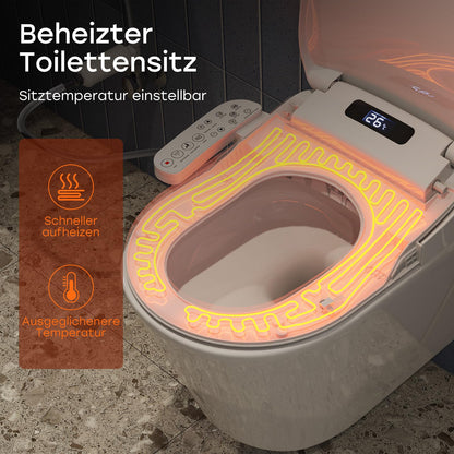 **Komfort Smart Dusch WC Sitz - Elektrisch, Bidet, Warmluft**