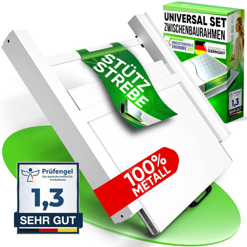 Tretmann Zwischenbaurahmen Universal aus Stahl mit Ausziehplatte, inklusive Sicherheitsgurt und Anti-Vibrationsmatten